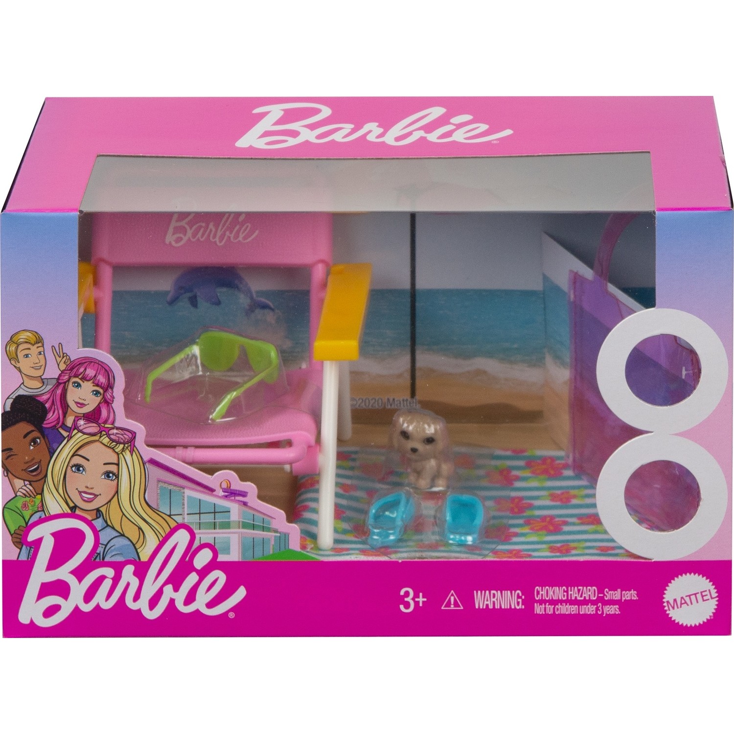 Игровой набор Barbie питомец на пляже HKP88