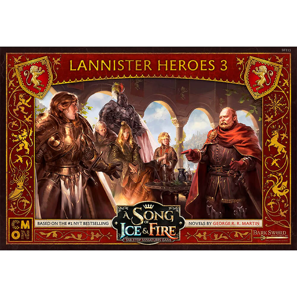 Дополнительный набор к CMON A Song of Ice and Fire Tabletop Miniatures Game, Lannister Heroes III миниатюры cmon a song of ice