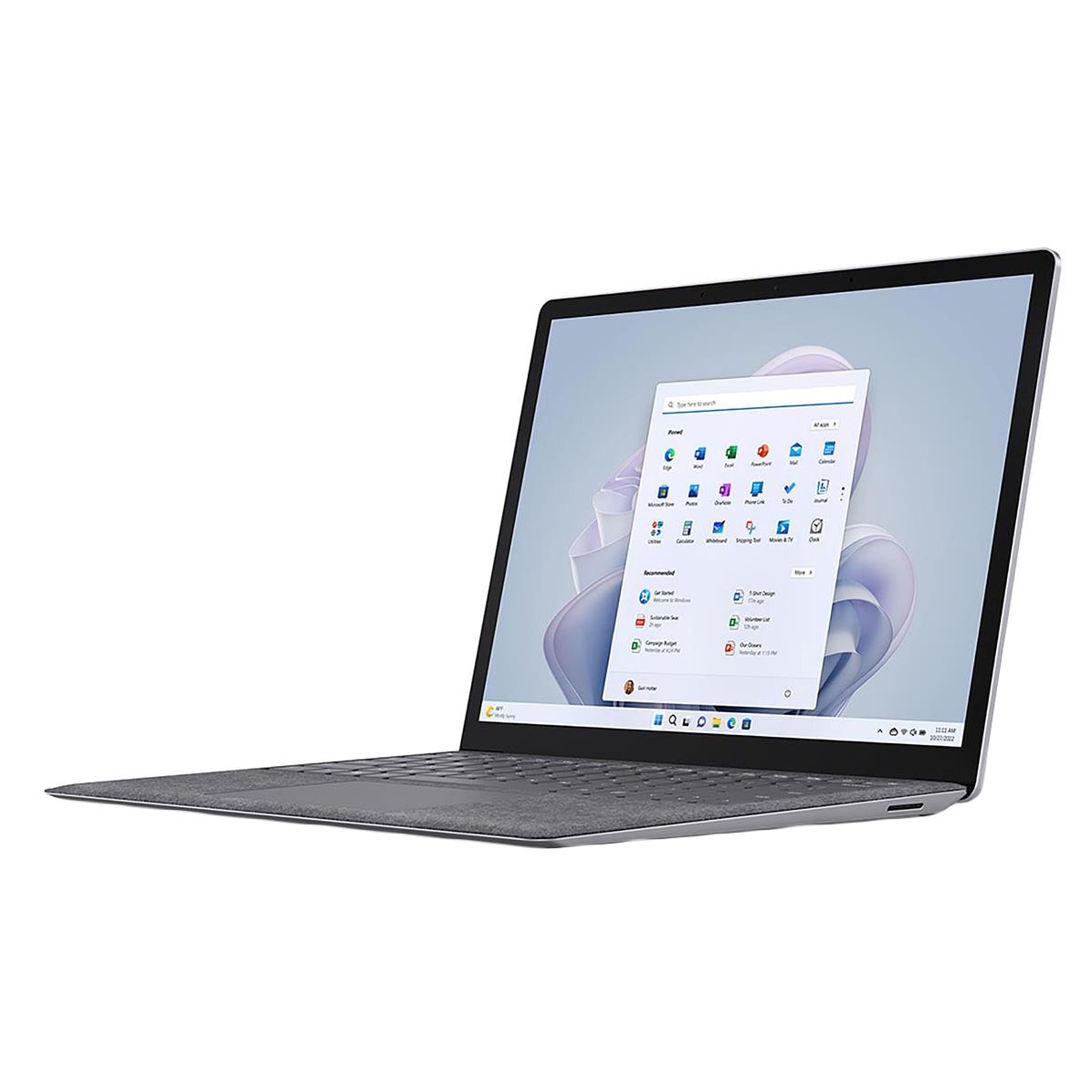 Ноутбук Microsoft Surface Laptop 5, 13,5 Сенсорный, 16Гб/512Гб, i7-1255U, платина (Alcantara), английская клавиатура
