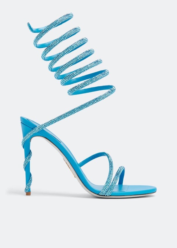 

Сандалии RENÉ CAOVILLA Cleo crystal-embellished sandals, синий