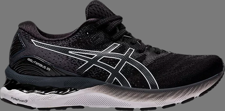 Кроссовки wmns gel nimbus 23 'black white' Asics, черный - фото