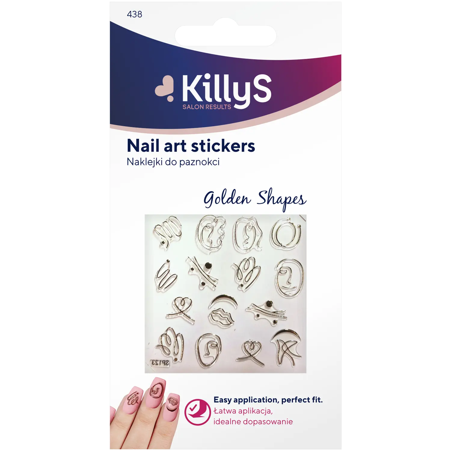 

Killys золотые наклейки для ногтей, 1 упаковка