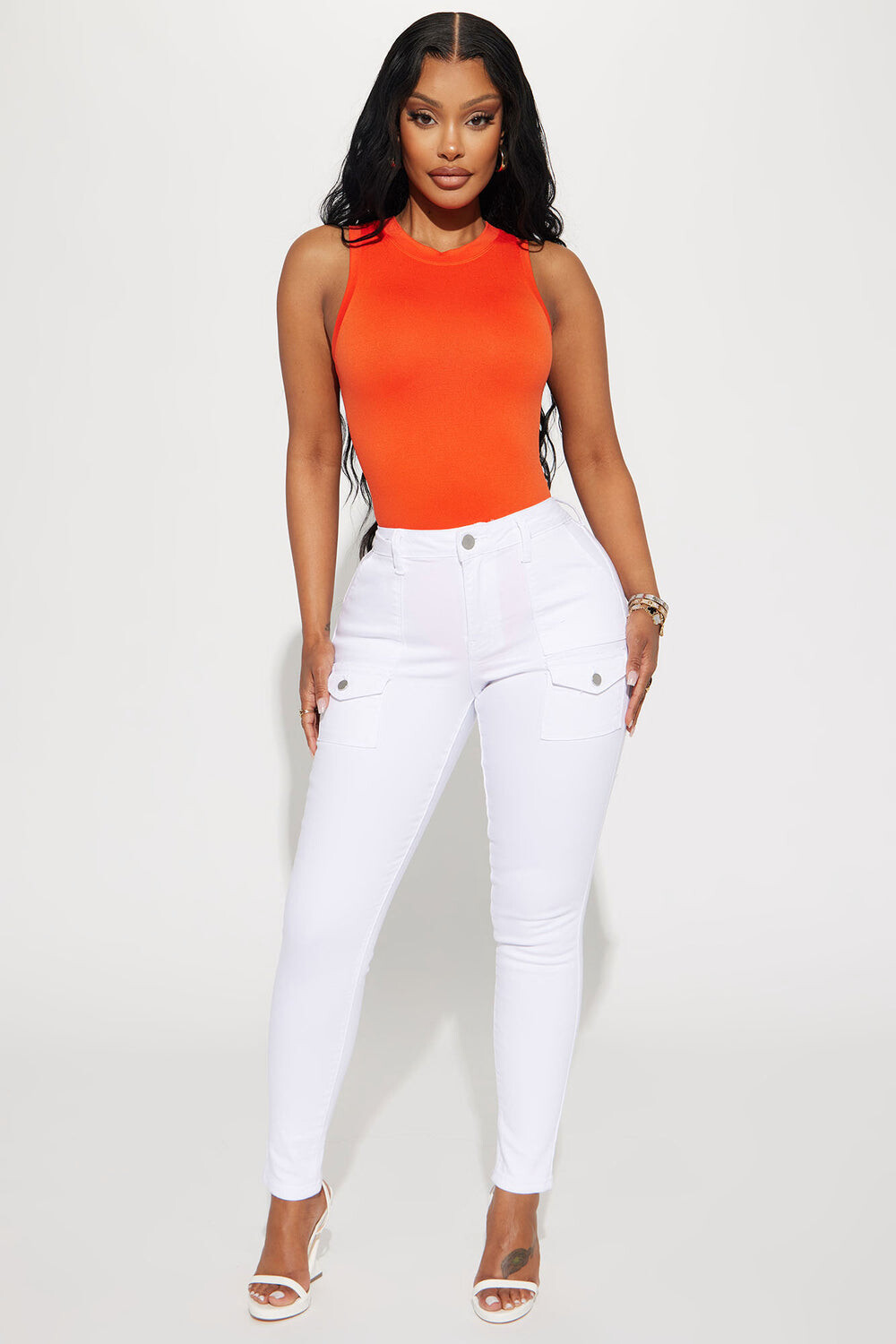 

Джинсы скинни Fashion Nova P1416, белый