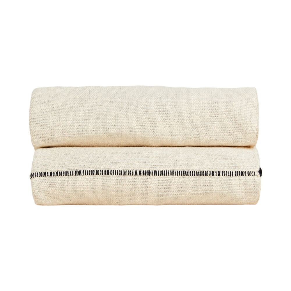 

Плед Zara Home Contrast, натуральный