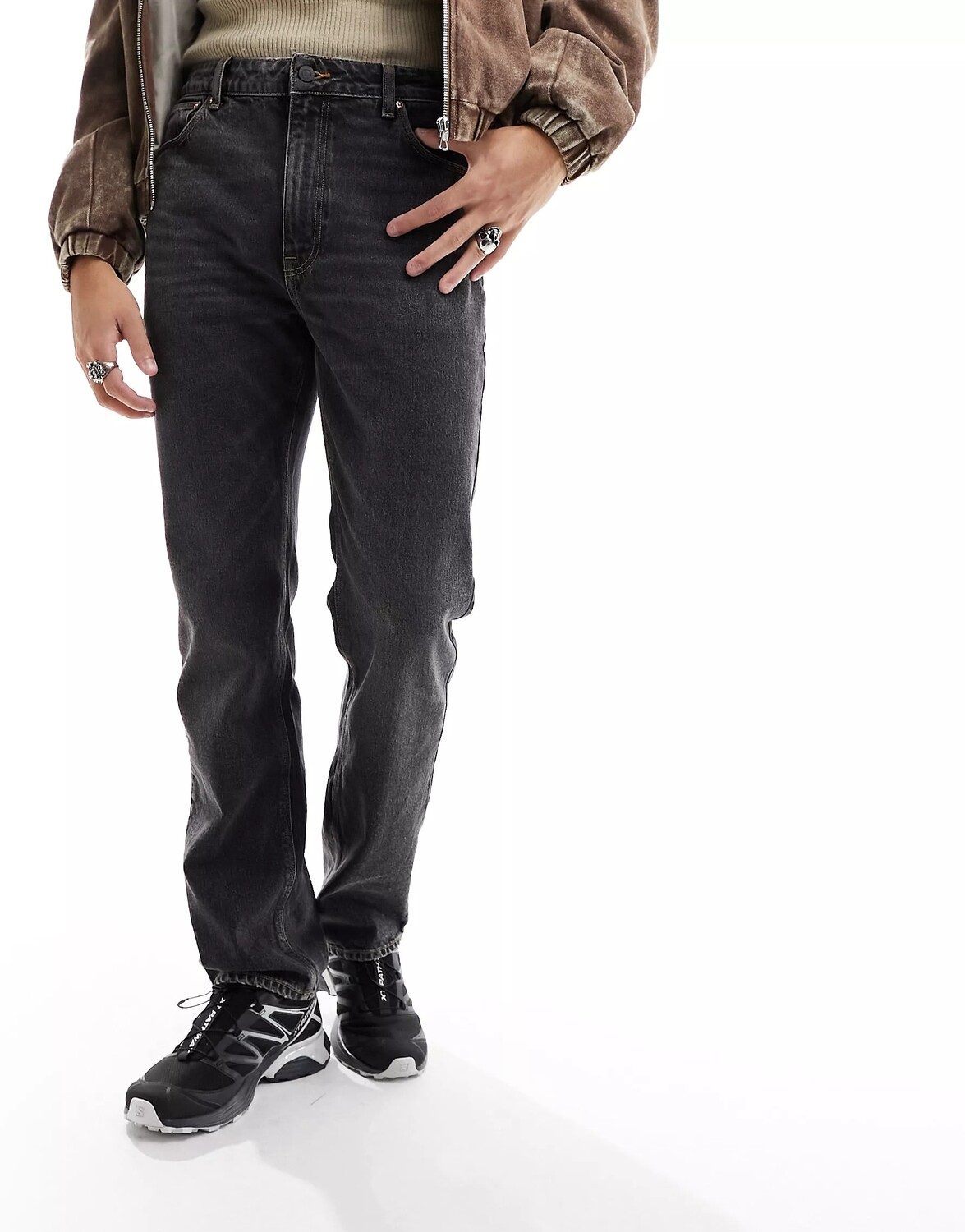 

Джинсы Asos Design Straight Leg, черный