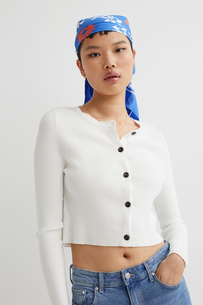 

Полосатый кардиган H&M, белый