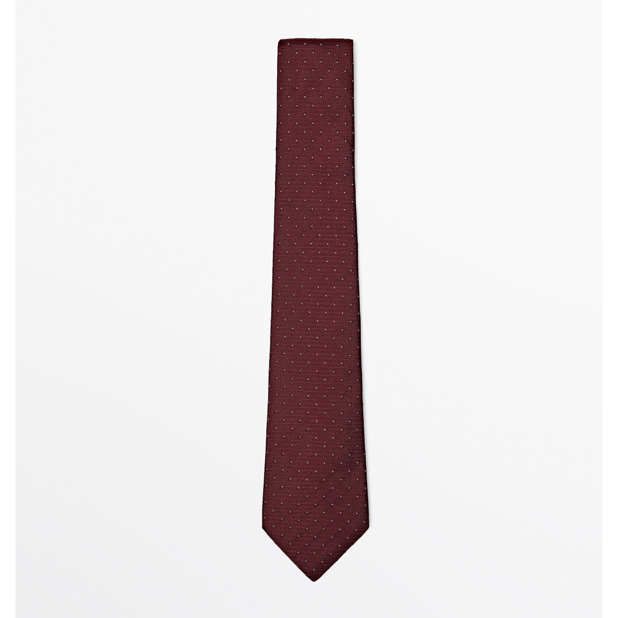 галстук zara 100% silk textured темно бежевый Галстук Massimo Dutti 100% Silk Textured, каштановый