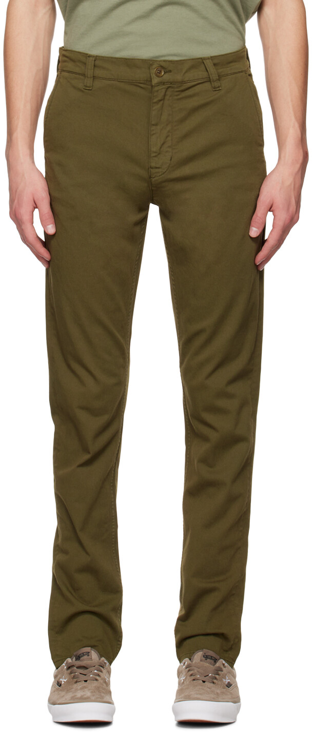 

Брюки цвета хаки Easy Alvin Nudie Jeans