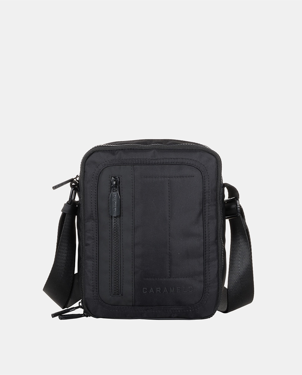 Двойная сумка через плечо среднего размера черного цвета Caramelo, черный наплечная сумка с отделениями для макияжа на молнии с рисунком диснея