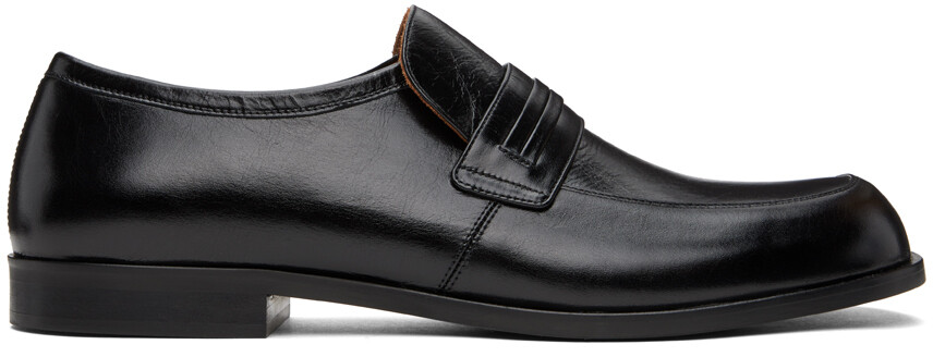 

Черные полированные лоферы Marni