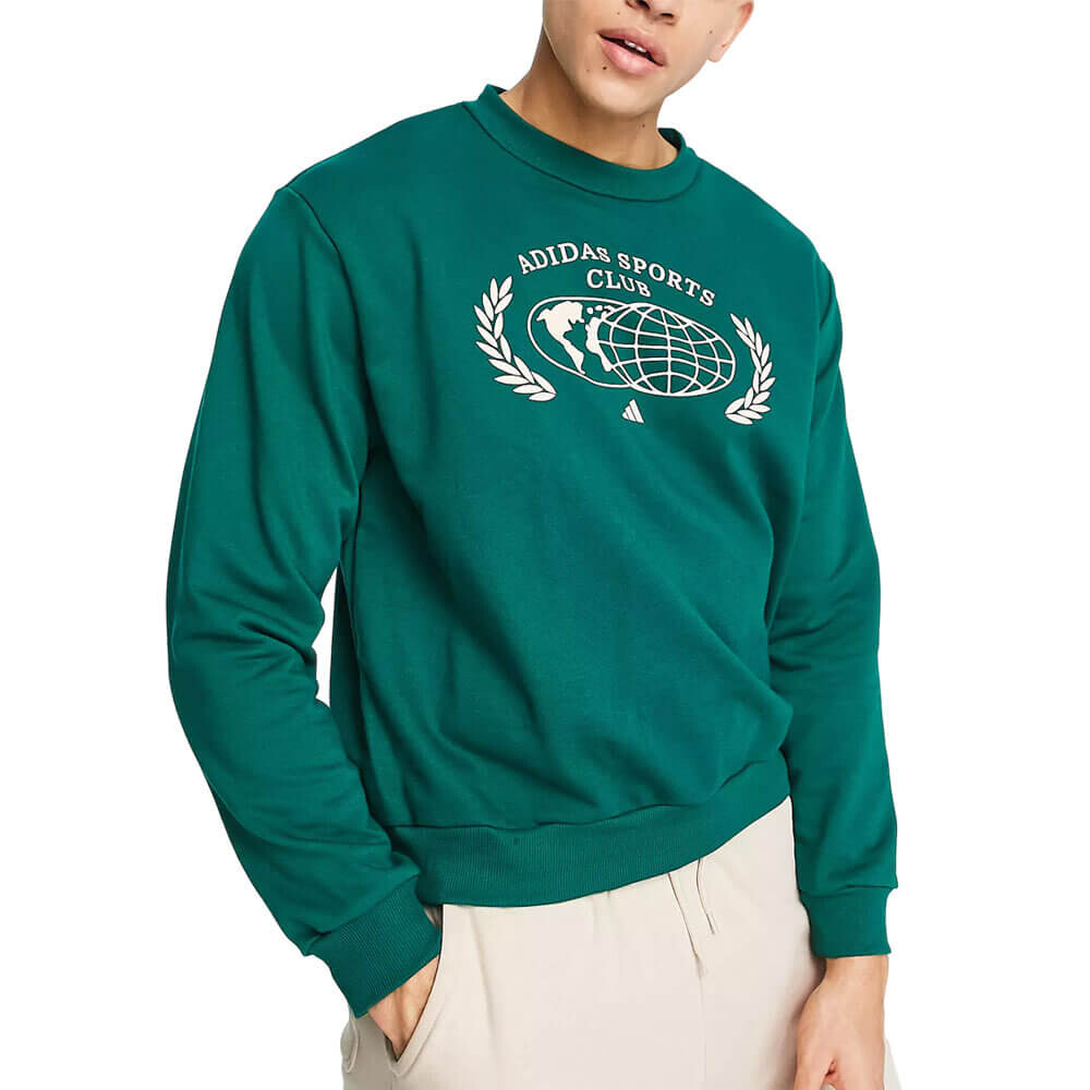 

Свитшот Adidas Training Sports Club Graphic, зеленый
