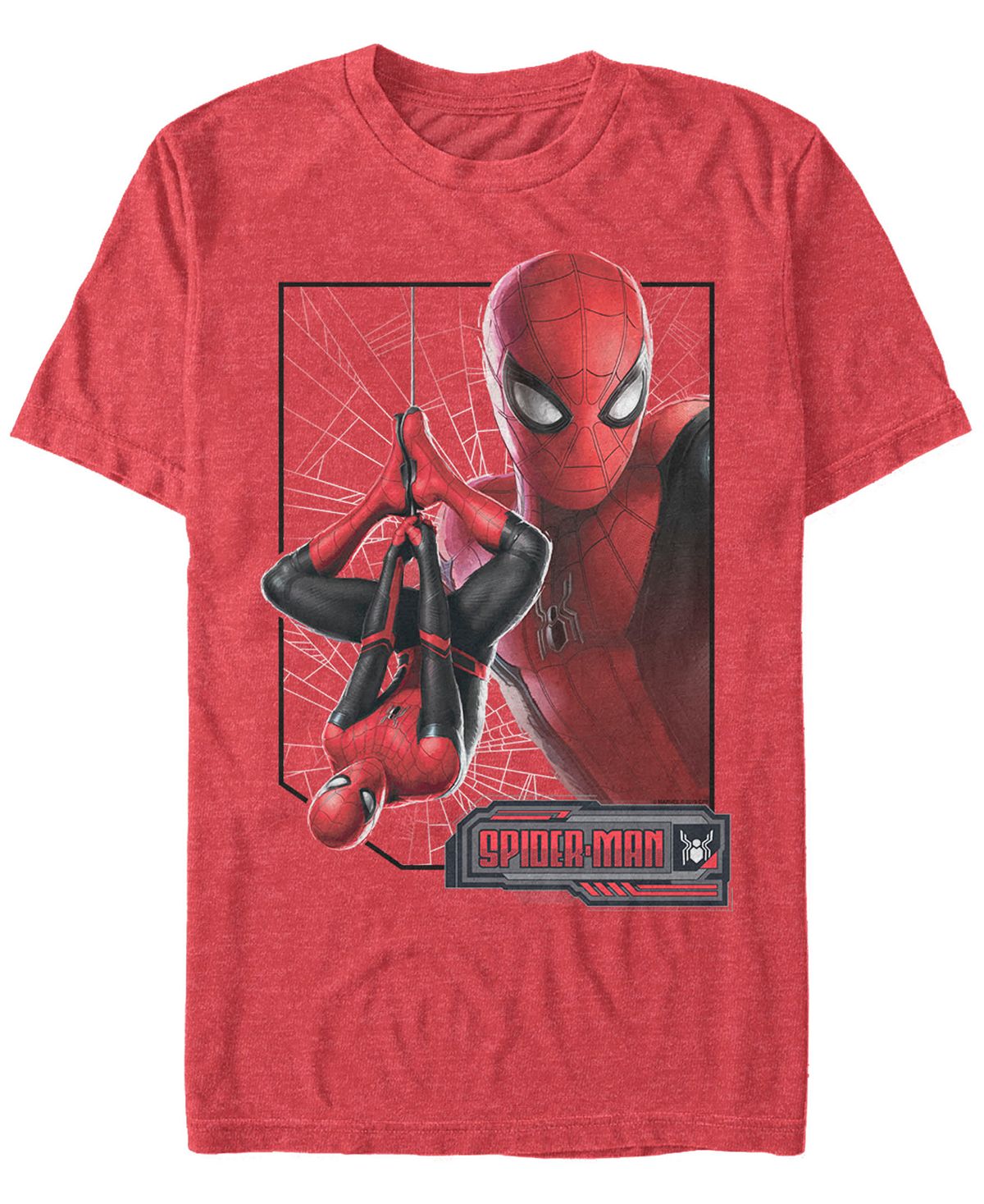 Мужская футболка с короткими рукавами marvel с изображением человека-паука с перевернутым профилем и изображением человека-паука Fifth Sun, мульти