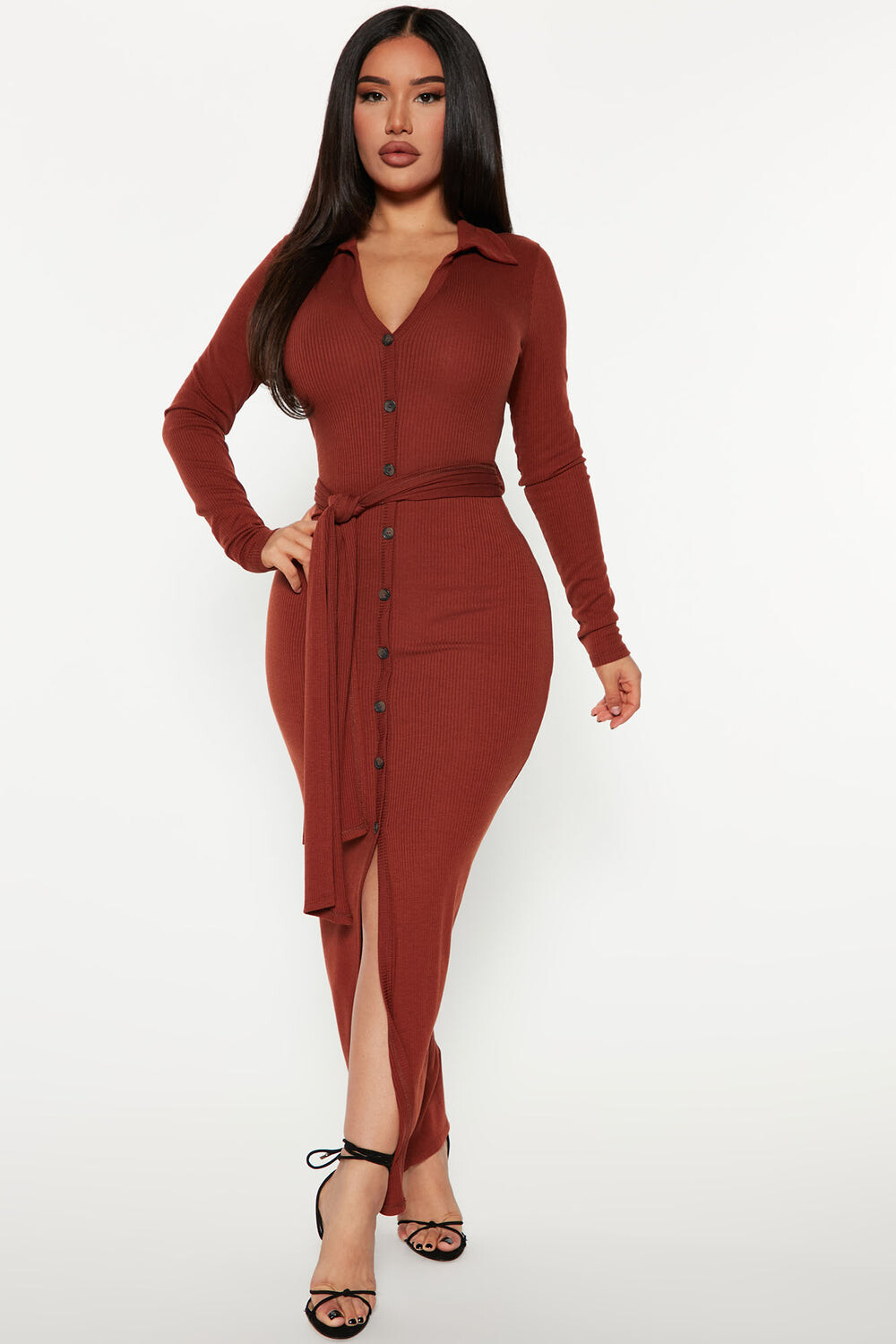 

Платье Fashion Nova SHD1724, коричневый