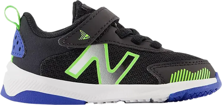 

Кроссовки New Balance 545 Bungee Lace Toddler Wide 'Black Pixel Green', черный