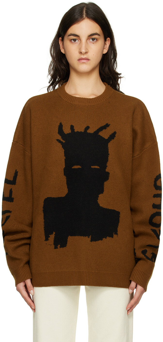 

Коричневый - Свитер Basquiat Edition Rei Self-Portrait Études