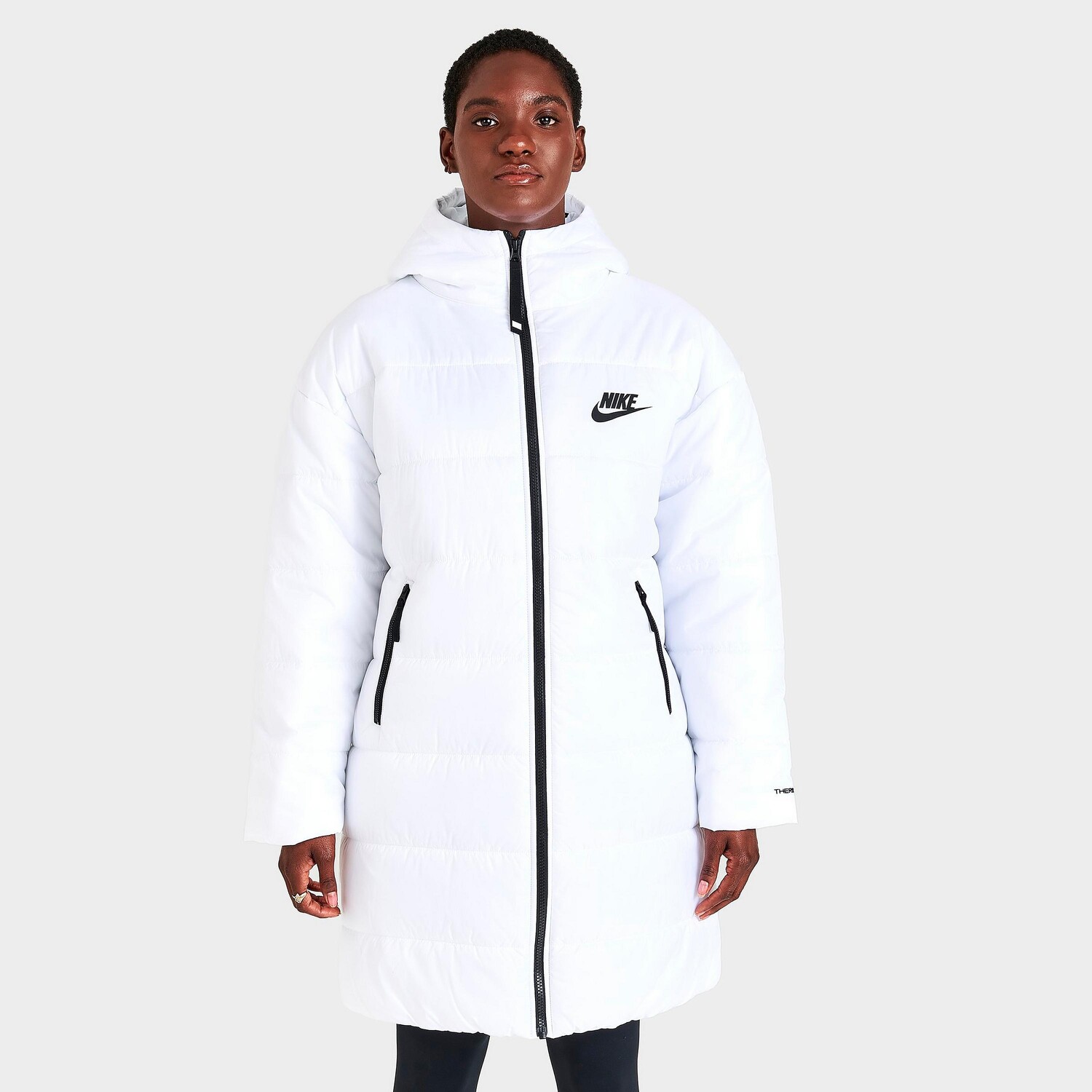 Женская парка с капюшоном Nike Sportswear Therma-FIT, белый
