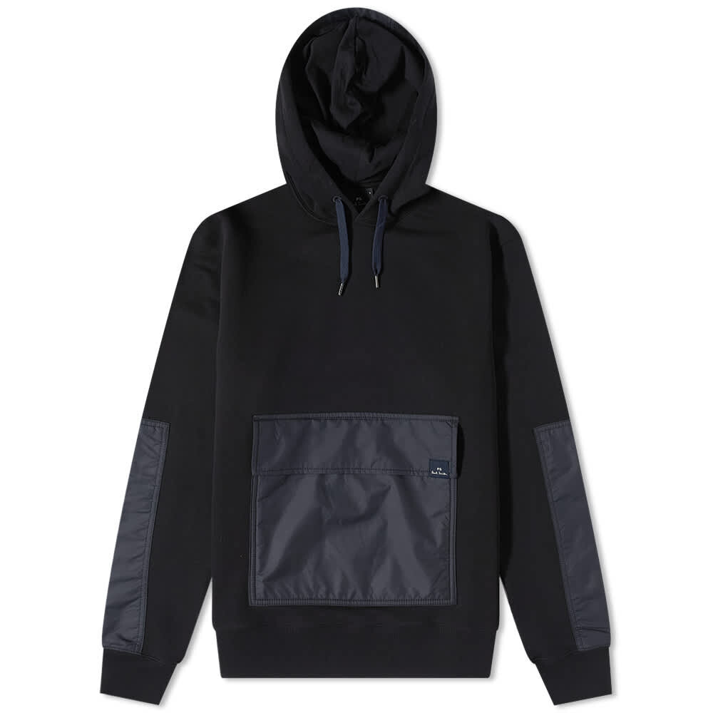 

Толстовка Paul Smith Mixed Media Popover Hoody, Черный
