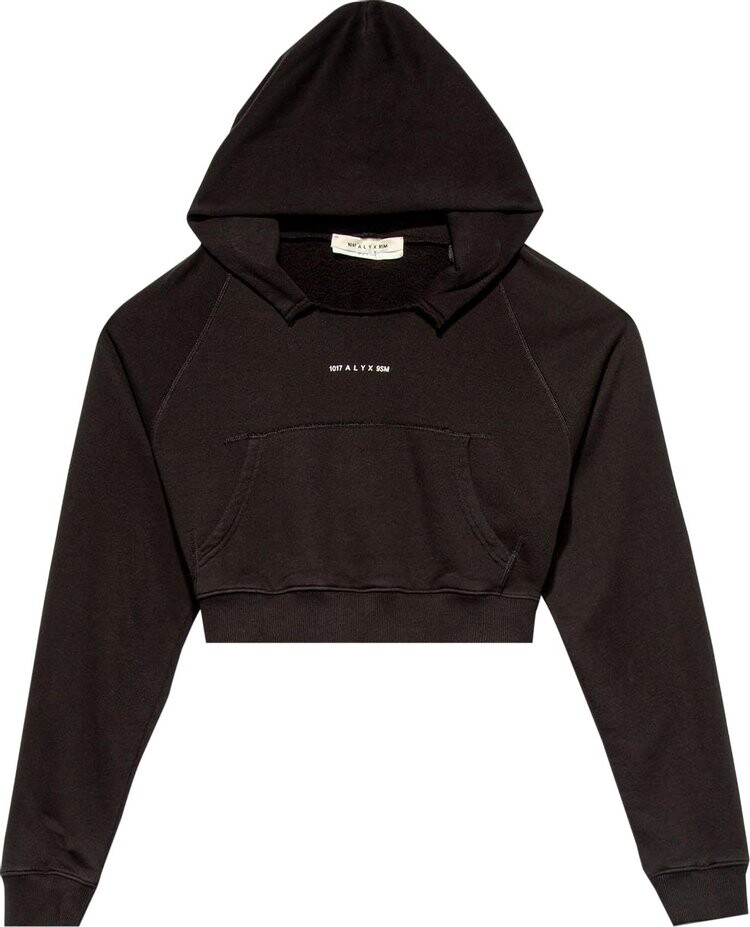 

Толстовка 1017 ALYX 9SM Collection Logo Cropped Sweatshirt 'Black', черный