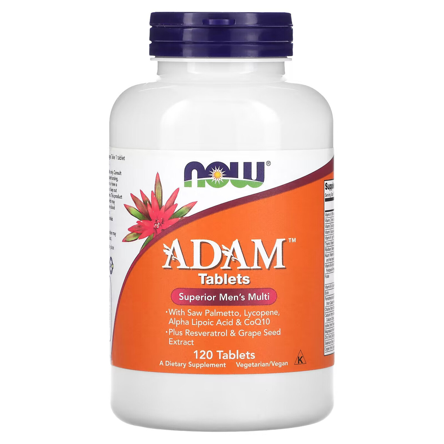 

NOW Foods, Adam, лучшие мультивитамины для мужчин, 120 таблеток