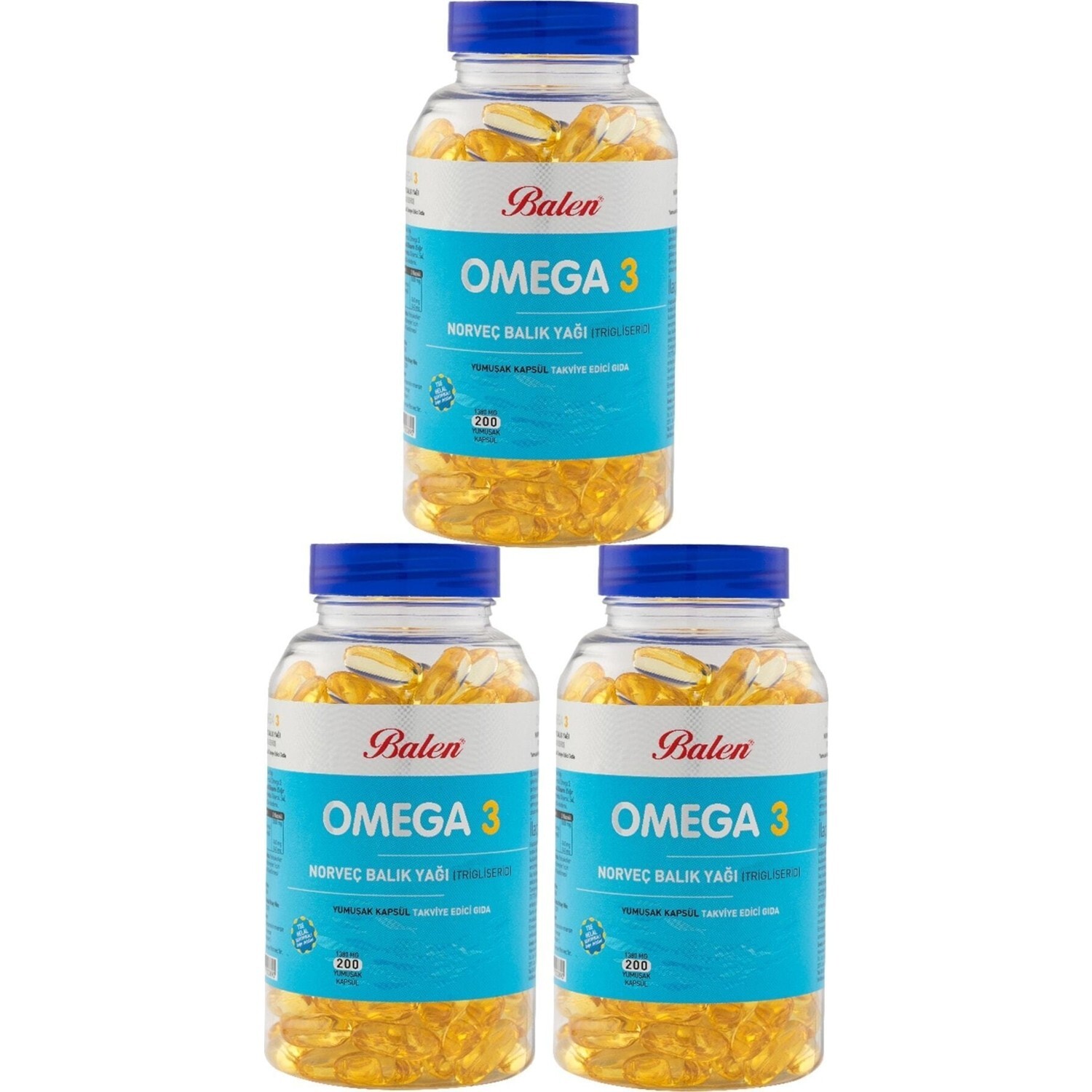 

Balen Omega 3 Норвежский рыбий жир (триглицериды) 200 шт., 3 шт.