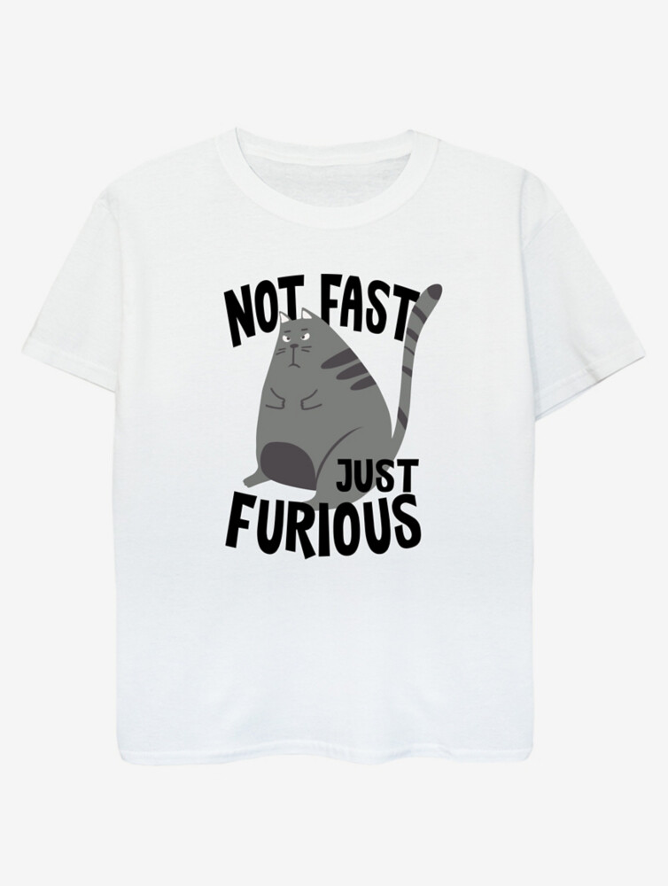 

Детская белая футболка с принтом NW2 Pets Fast Furious Slogan George., белый