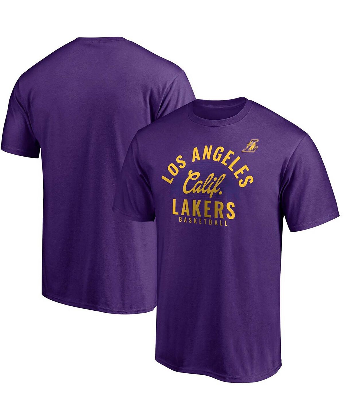 

Мужская фиолетовая футболка los angeles lakers post up из коллекции hometown Fanatics, фиолетовый