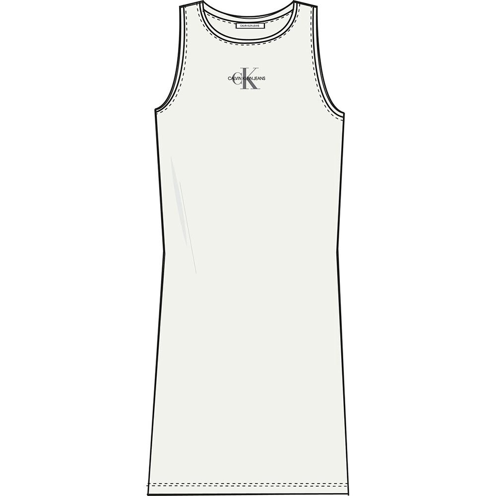 

Короткое платье Calvin Klein Jeans Monogram, белый