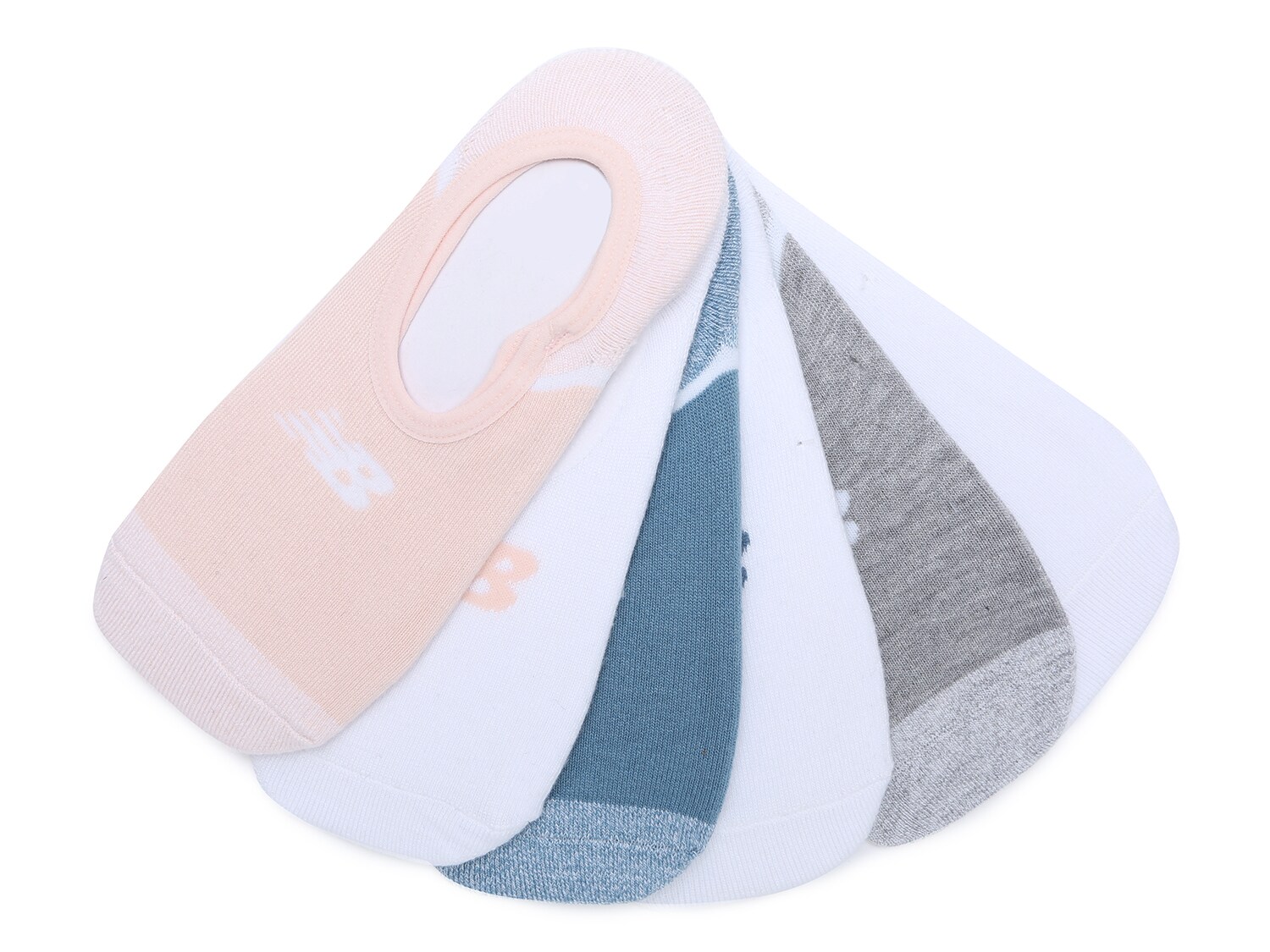 Комплект из 6 пар носков New Balance с цветными блоками, мультиколор