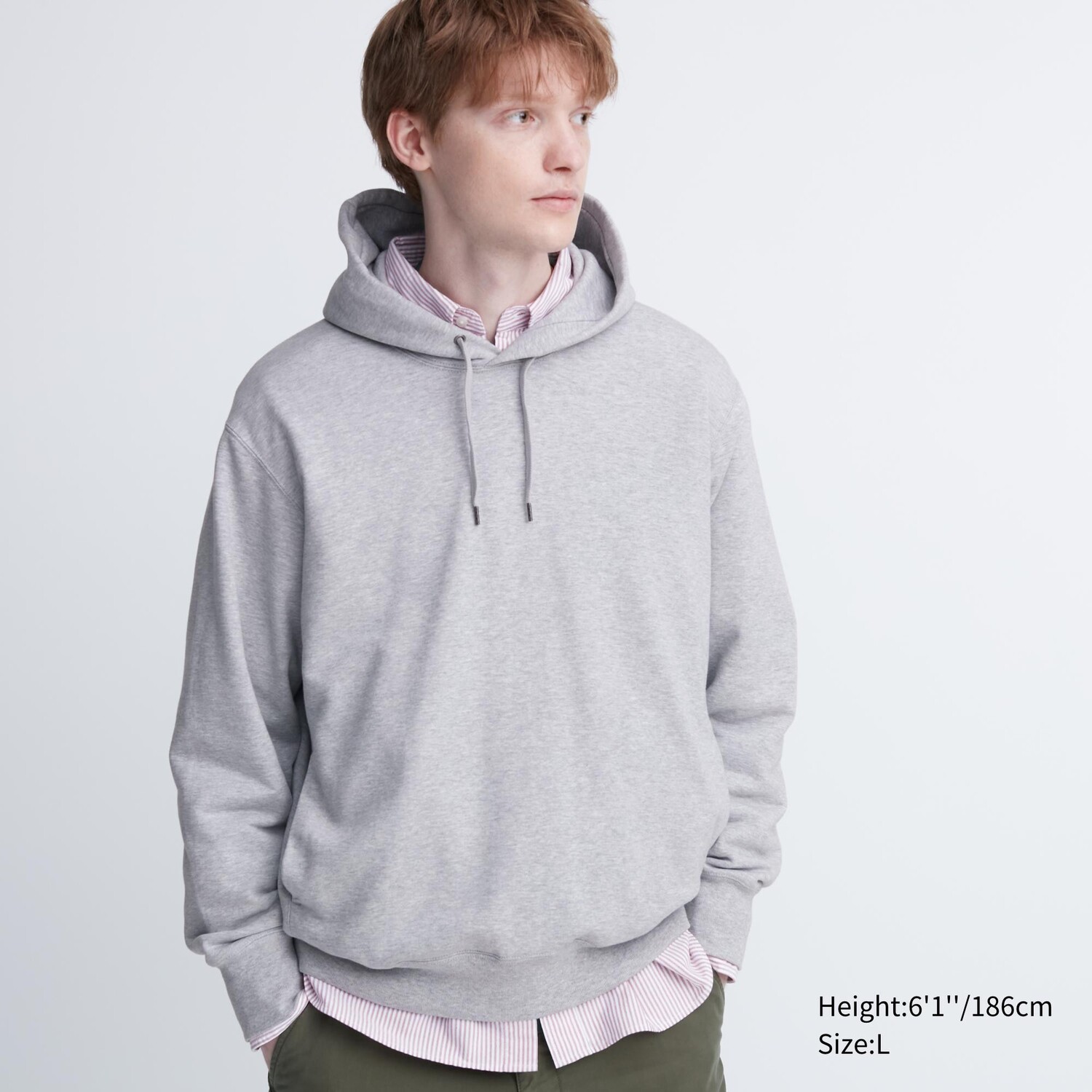 

Толстовка плюшевая Uniqlo со шнурками, серый