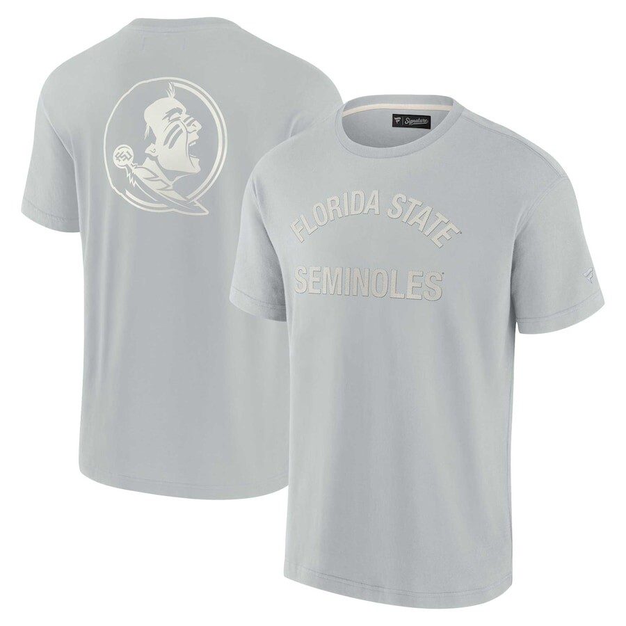

Футболка с коротким рукавом Fanatics Signature Florida State Seminoles, серый