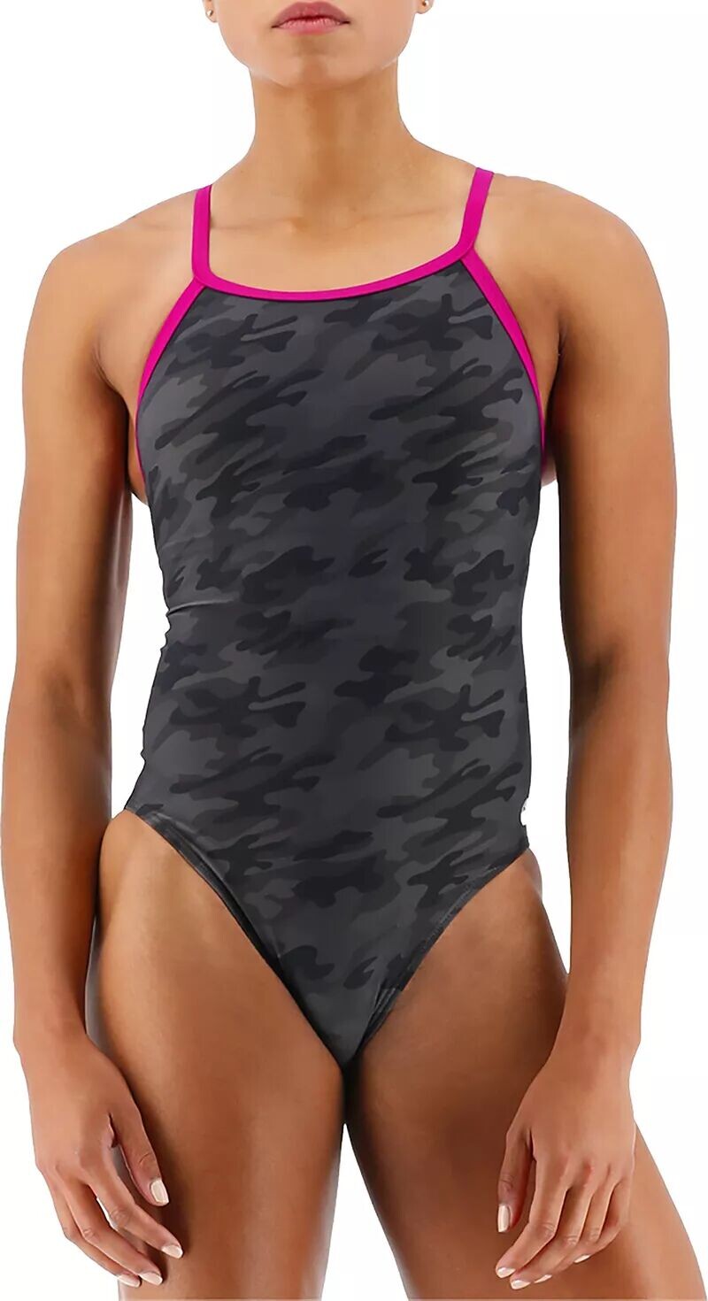 

Женский цельный купальник Blackout Camo Diamond Controlfit Tyr, черный