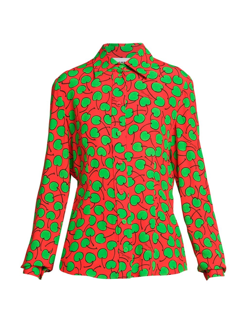 

Блузка Cherry с пуговицами спереди Moschino, красный