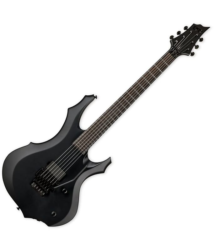 Электрогитара ESP LTD F Black Metal Electric Guitar Black Satin