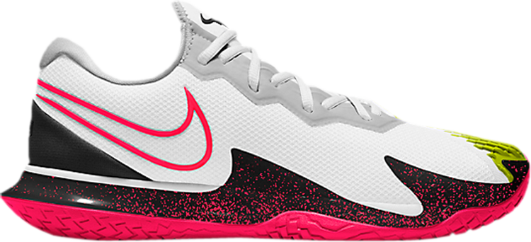 Лимитированные кроссовки Nike Court Air Zoom Vapor Cage 4 'Hot Lime Solar Red', белый - фото