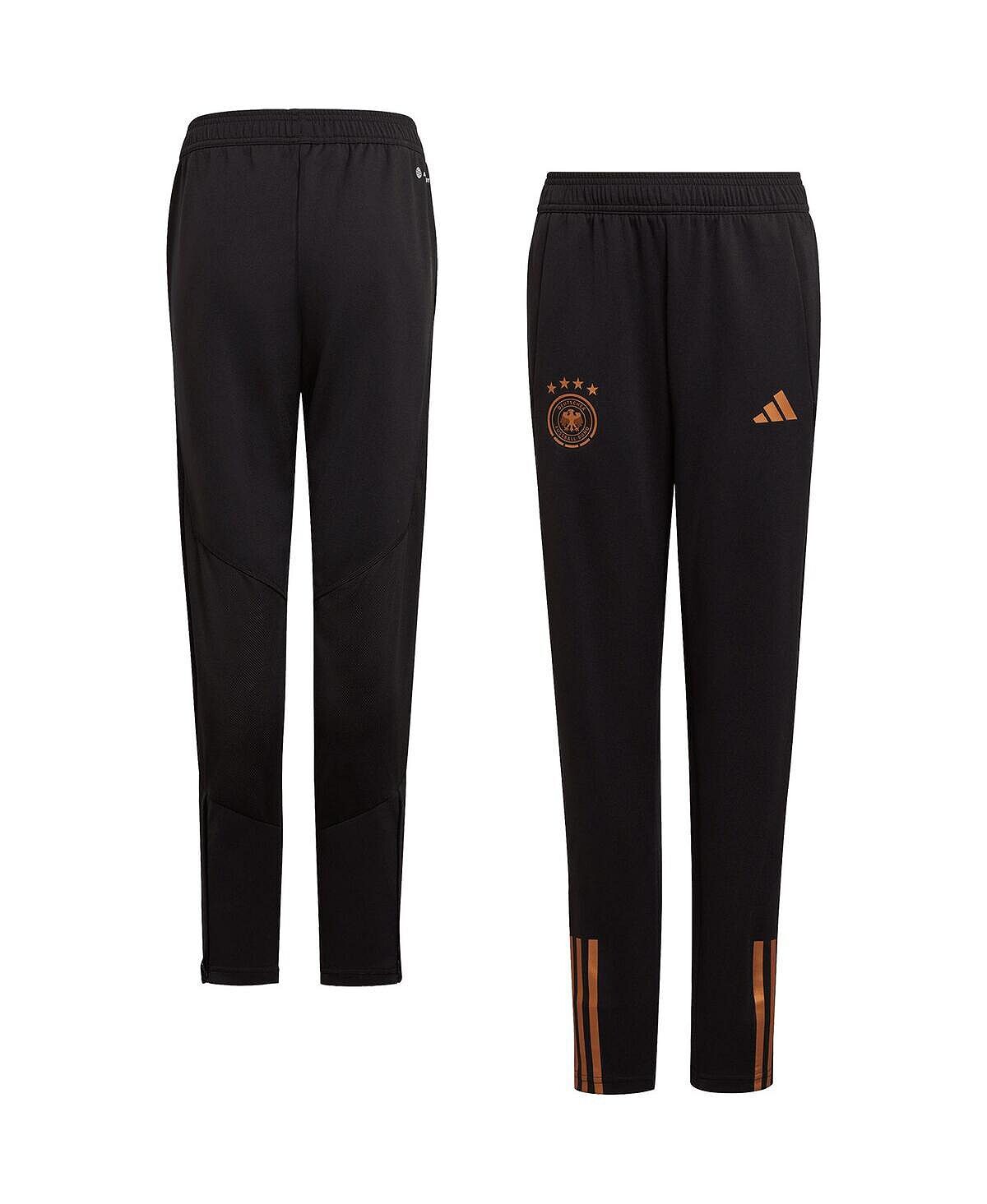 

Черные тренировочные брюки Big Boys Germany National Team AEROREADY adidas