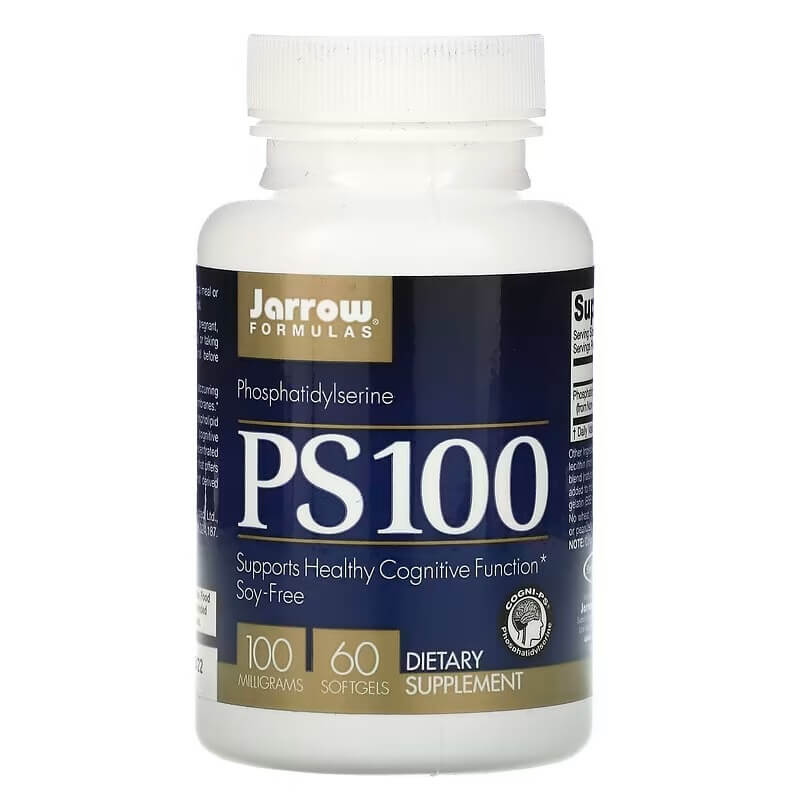 Фосфатидилсерин Jarrow Formulas 100 мг, 60 таблеток jarrow formulas фс 100 фосфатидилсерин 100 мг 30 мягких таблеток