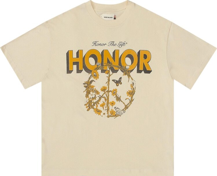 

Футболка Honor the Gift Honor Peace Tee 'Cream', кремовый