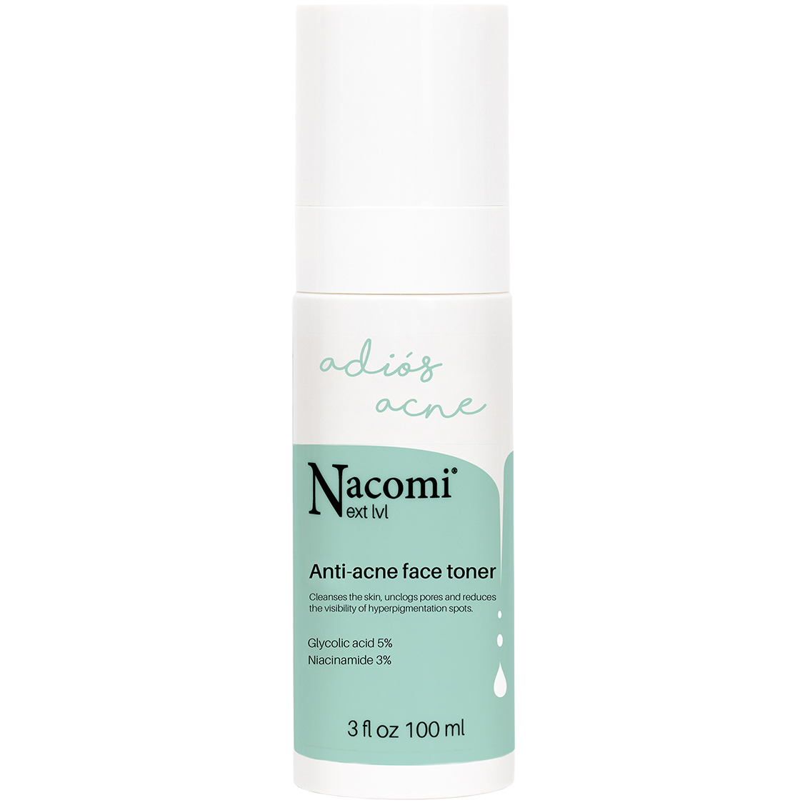 Nacomi Next Level тоник для лица против прыщей, 100 мл nacomi тоник против прыщей для лица next level anti acne face toner 100мл