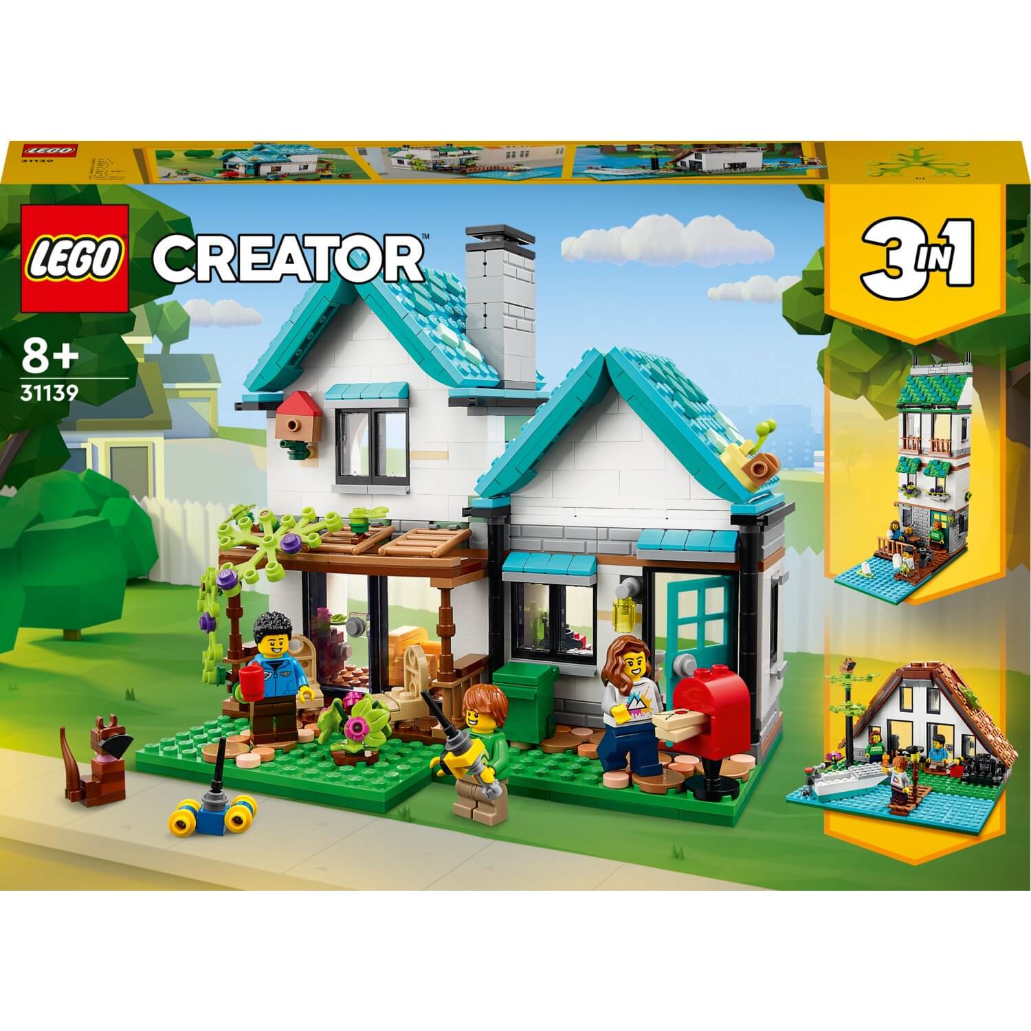 lego creator 3in1 набор игрушек с милыми собаками и животными Конструктор LEGO Creator Уютный дом 31139, 808 деталей