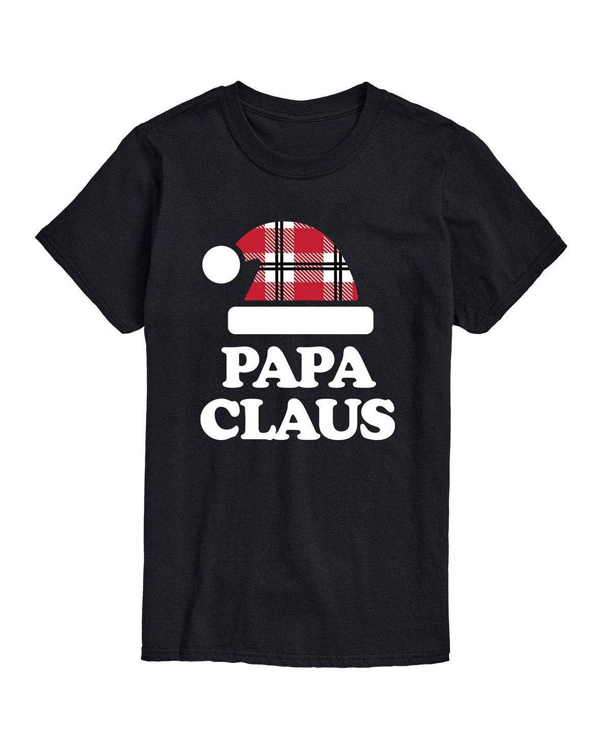 Мужская футболка с коротким рукавом папа клаус AIRWAVES, черный мужская футболка папа панда s черный