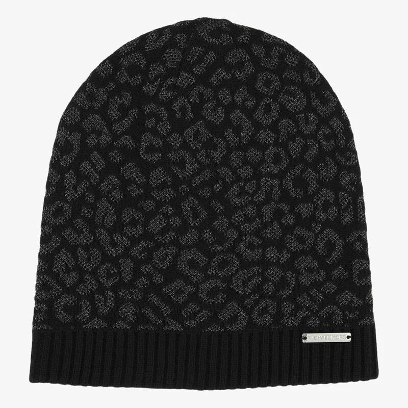 

Шапка Michael Kors Berretto Animalier, черный