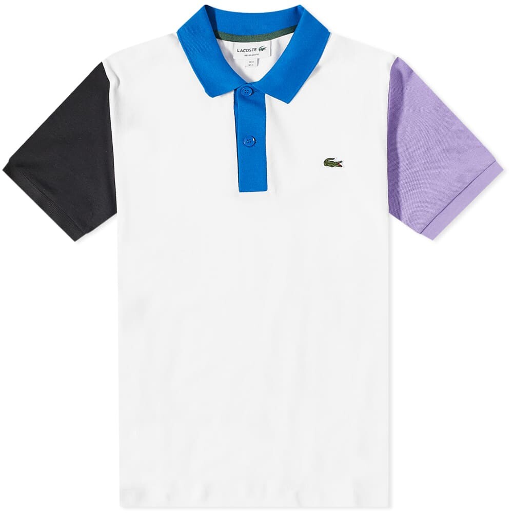 

Футболка Lacoste Colour Block Polo, Серый