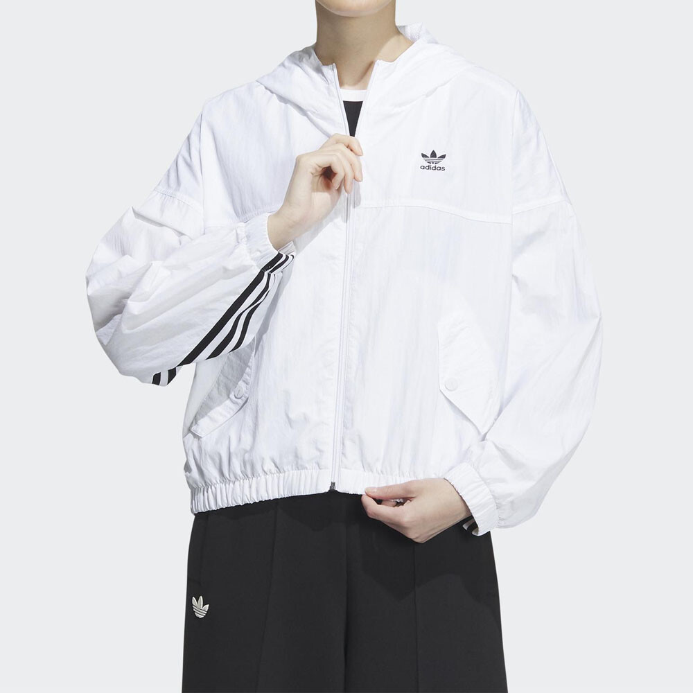 

Ветровка Adidas Originals Adicolor Hooded, белый
