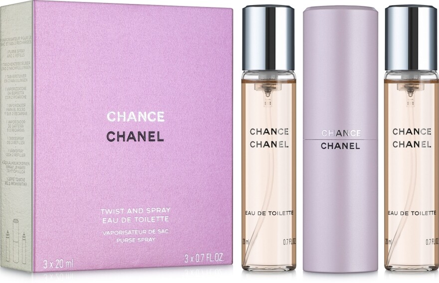 цена Туалетная вода Chanel Chance, 3х20 мл