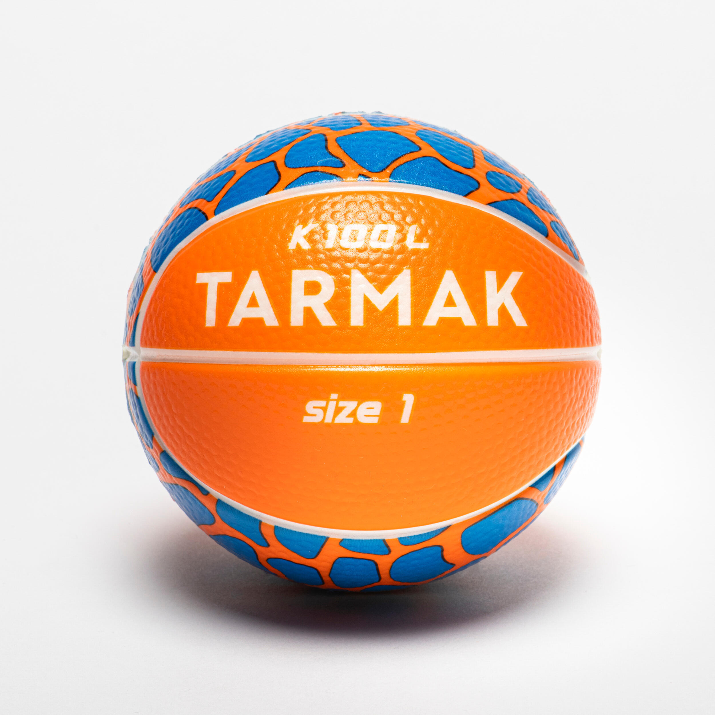 цена Детский баскетбольный мяч, размер 1, пена - K100 Mini Kids TARMAK, апельсин