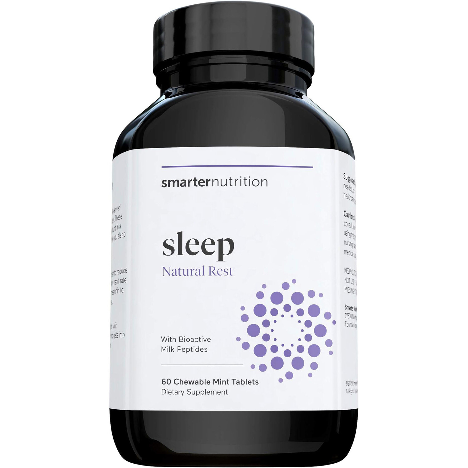 

Добавка для сна с биоактивными молочными пептидами и мелатонином Smarter Nutrition, 60 таблеток