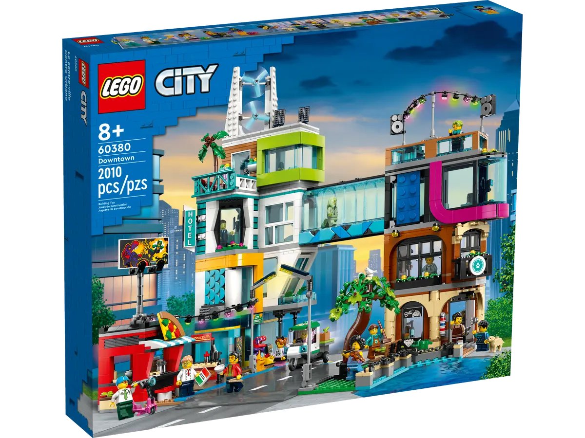 Конструктор Lego City Downtown 60380, 2010 деталей