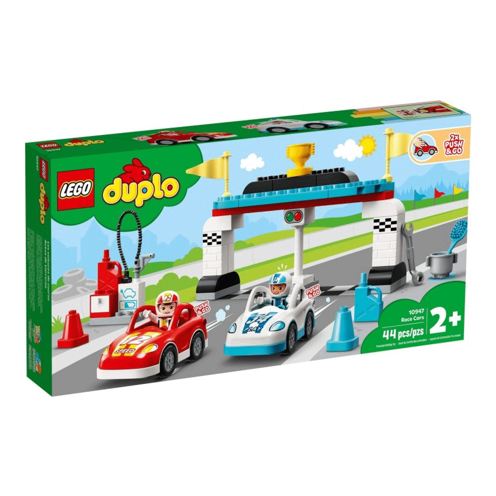 Конструктор LEGO DUPLO 10947 Гоночный автомобиль конструктор lego гоночный автомобиль pagani utopia 249 деталей