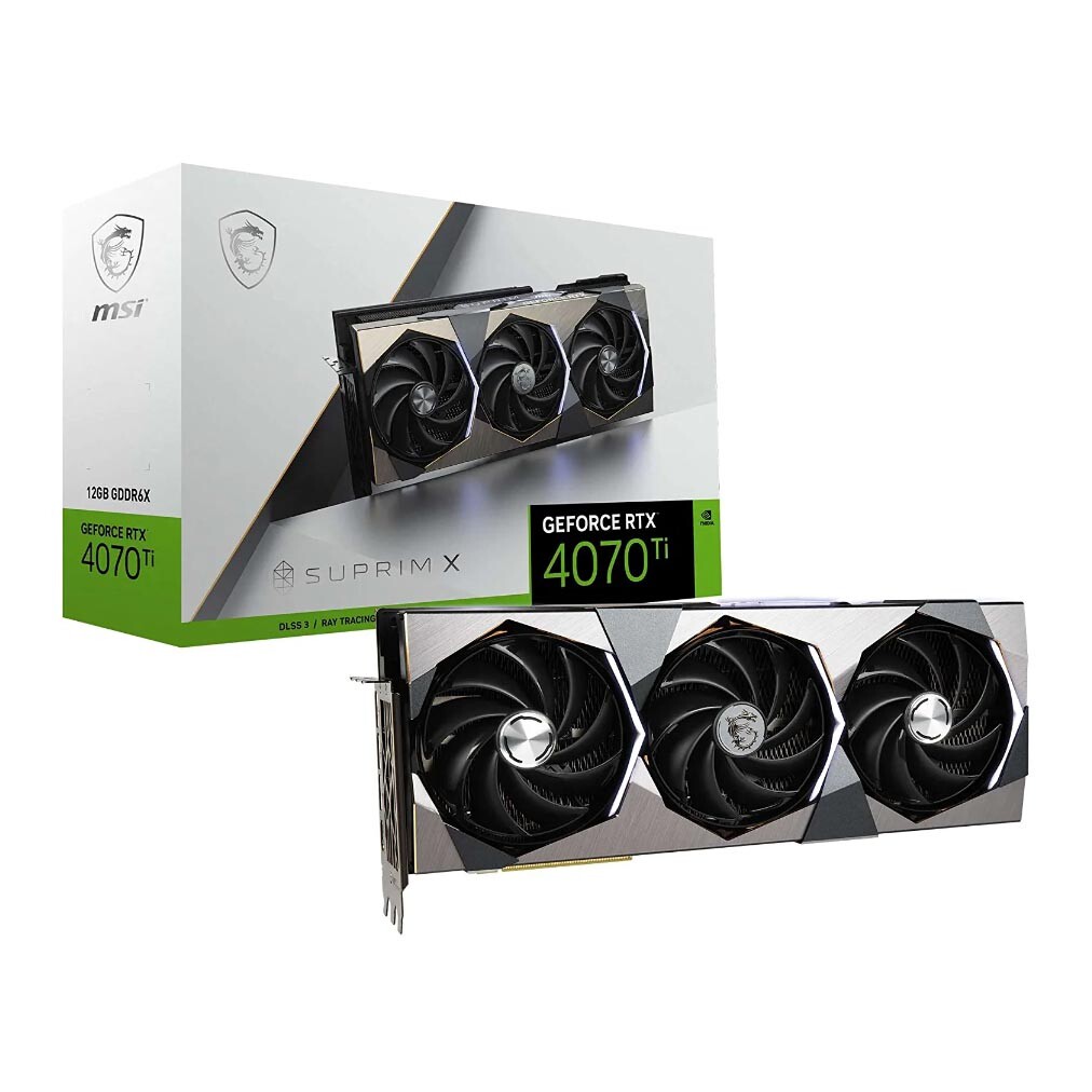 

Видеокарта MSI GeForce RTX 4070 Ti SUPRIM X, 12 Гб