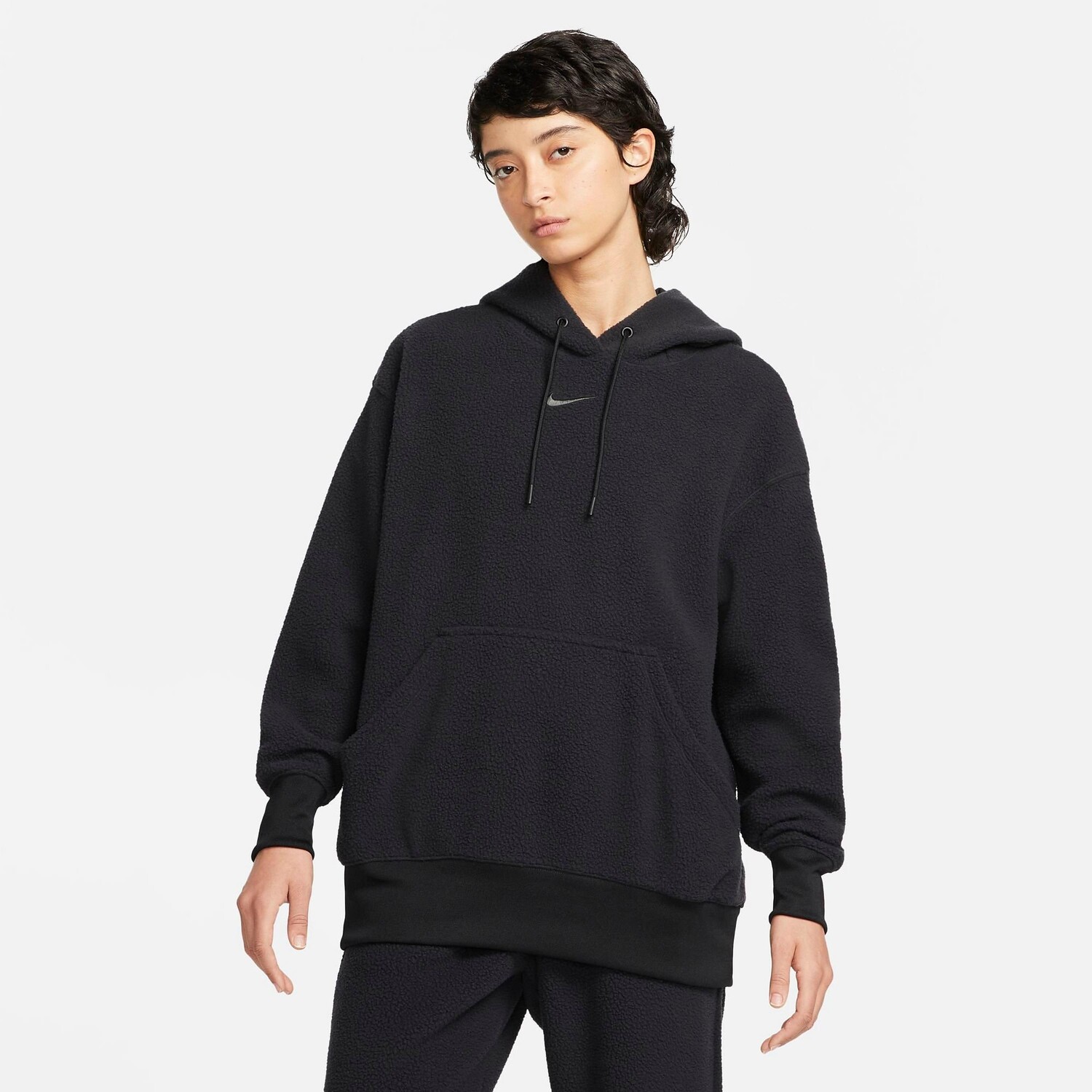 

Женская плюшевая худи Nike Sportswear, черный